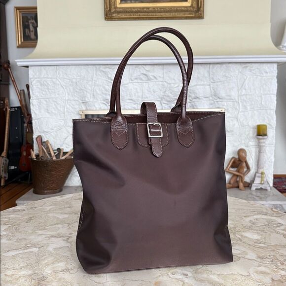Land’s End Nylon & Leather Tote Bag - Picture 3 of 16